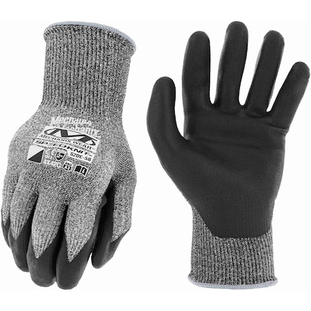 SpeedKnit C3 Coated Cut-Resistant Gloves (Medium, Grey)